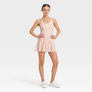 JoyLab - Women's Knit Double Layer Active Dress - JoyLab Cr Cream